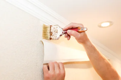 Pose de papier peint à Boismorand — revêtements muraux et toiles de verre